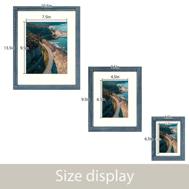 Wayfair Basics® Dreketi 7 Piece MDF Wood Picture Frames Gallery Wall Frames Walling Hanging
